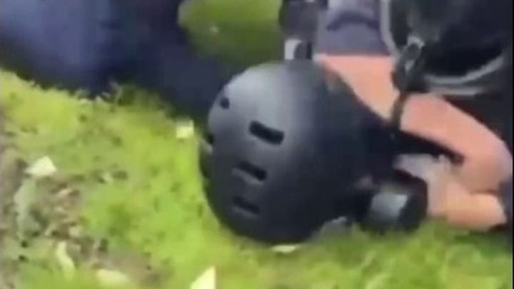 Protesters CLASH outside of ICE facility in Portland